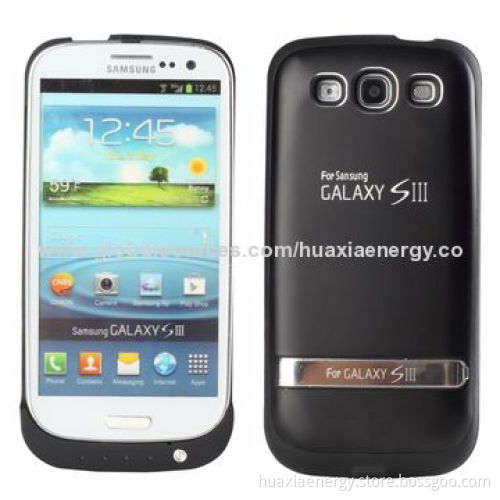External Battery Cases for Samsung Galaxy S3 i9500 with Aluminum Alloy Material